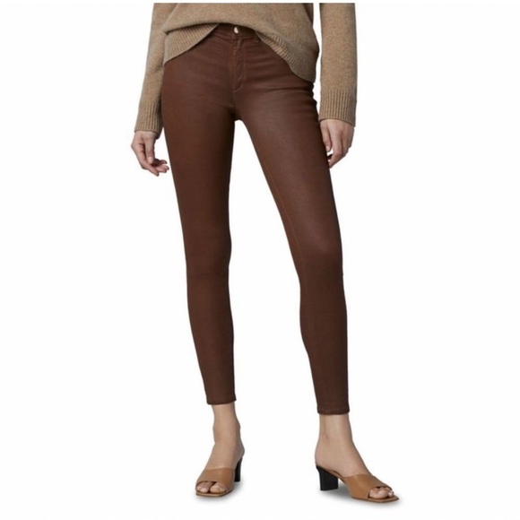 DL1961 Florence Skinny Mid Rise Instasculpt ankle pants Pecan Crinkled - Picture 1 of 10